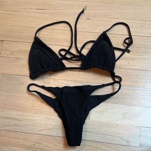 Tori Praver Black Bikini Set